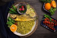 طرز تهیه سبزی پلو با ماهی رژیمی خوشمزه برای شب عید