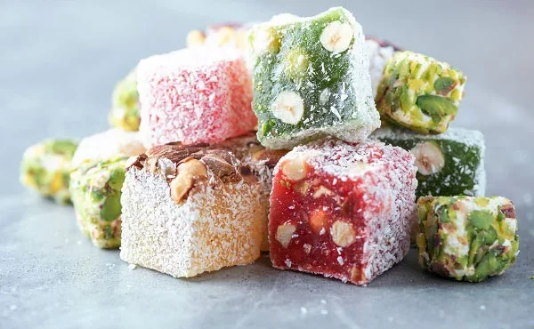 طرز تهیه لوکوم میوه ای خوشمزه به روش ترکیه ای | راحت الحلقوم