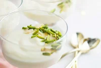 طرز تهیه مهلبیه بهار نارنج عربی دسر مجلسی و خوشمزه