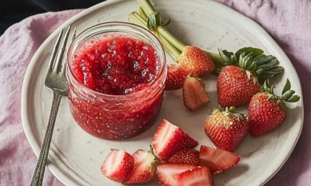 طرز تهیه مربای ریواس و توت فرنگی خوشمزه طرز تهیه مربای ریواس و توت فرنگی خوشمزه